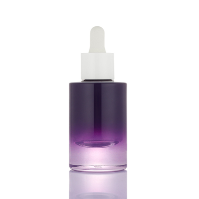 Neues Entwurf kleines ombre purpurrote weiße Serum-Behältertropfflasche Pumpe 30ml leere