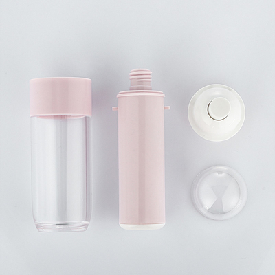 Großhandel kosmetische Plastikflasche Sets Glas für Hautpflege Gesichtscreme Lotion Flasche