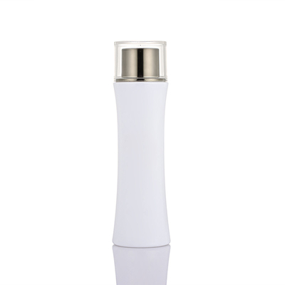 Weiße kosmetische Shampoo-Lotion-Flasche aus Kunststoff mit Schraubverschluss