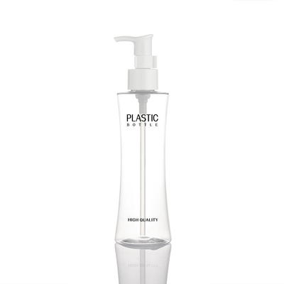 Transparente benutzerdefinierte leere Kosmetik-Kunststoff-Gesichtscreme-Körperlotion 200-ml-Pumpflasche