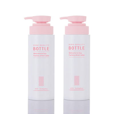 500-ml-Kosmetik-Lotionsflasche aus PET-Kunststoff, weißes Gelee, matt, kundenspezifische Eigenmarke