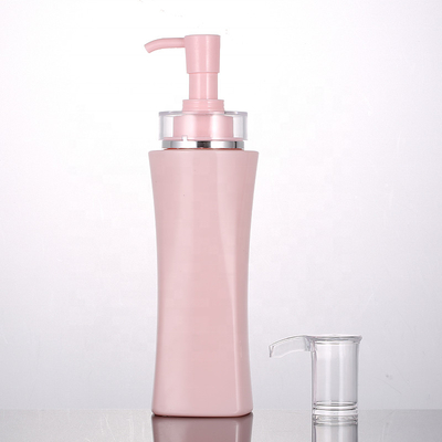 Großhandels-ROSA-Quadrat-luftloses nachfüllbares Duschgel-leerer Pumpflasche-Körper-Lotions-Behälter 350ml 500ml Luxus