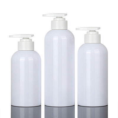 350ml Plastik- Wiederverwertungsskincare Shampoo-Flasche der Behälter-Großhandels-einzigartige Form-500ml mit Pumpe