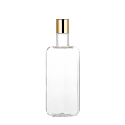 Plastikdisketten-Kappen-Flasche Squeezable luftloses 300ml mit Goldüberwurfmutter