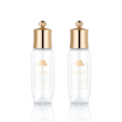Bereifte Goldleere Reise-Flasche stellte die Kapazität 30ml für Toner ein