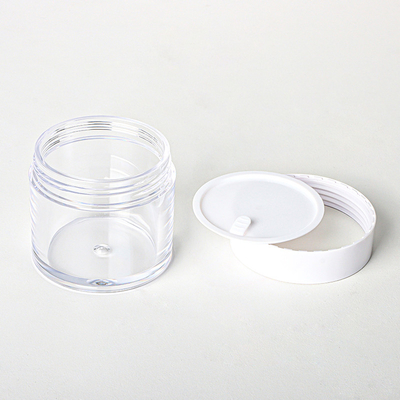 Klarer doppel-wandiger kundenspezifischer Unterseitencremetiegel runder Form 15g 20g 30g 80g mini leerer