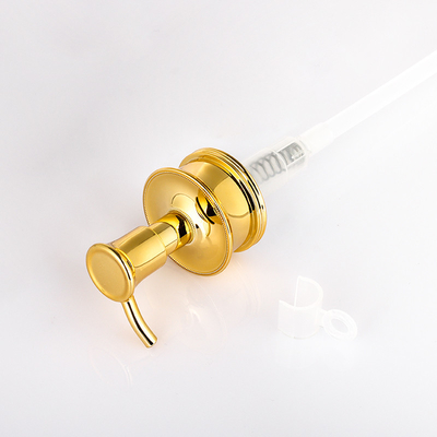 Heiße verkaufende unregelmäßige Körpergoldpresse-Pumpenkopf-Lotion-Shampoo-Plastikflasche
