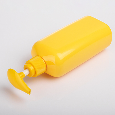 Bestpreis-kundenspezifische gelbe kosmetische Shampoo-Verpackung biologisch abbaubare Flasche