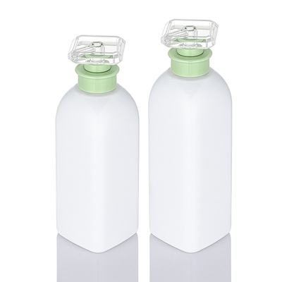 Leere, quadratische, quadratische Spray-Lotion-Flasche, weiße, nachfüllbare Plastikflasche