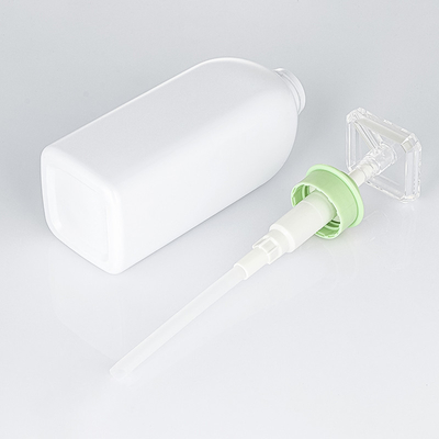 Leere, quadratische, quadratische Spray-Lotion-Flasche, weiße, nachfüllbare Plastikflasche