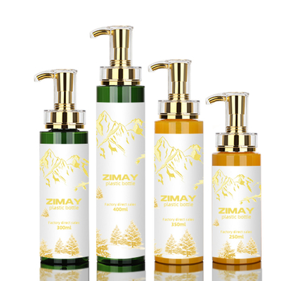 leeres Wäsche-des freien Raumes des Körper-500ml Goldpump-Shampoo-Flaschen-Plastikverpacken Lotion