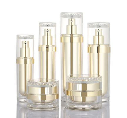 des Plastikacrylder lotionsflasche 50g schönheitsmakes-up 30ml 50ml 100ml 120ml kosmetischer Luxussahnesatz skincare behälter