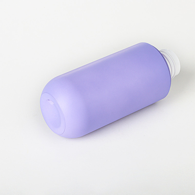 Leere kundenspezifische lila Haarpflege-Spray-Plastikkosmetik-Verpackungsflasche und Gläser-Sets