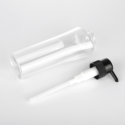 Schwarz-Pumpe transparente der Zylinder-Runden-kosmetische Lotions-Flaschen-400ML 600ML