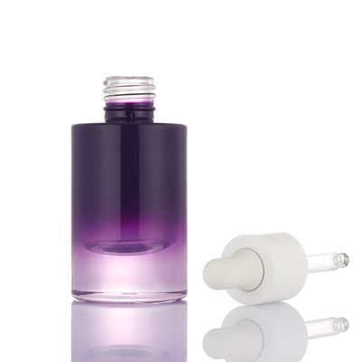 Neues Entwurf kleines ombre purpurrote weiße Serum-Behältertropfflasche Pumpe 30ml leere