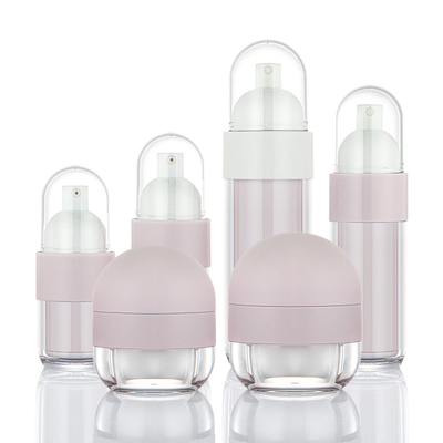 Großhandel kosmetische Plastikflasche Sets Glas für Hautpflege Gesichtscreme Lotion Flasche