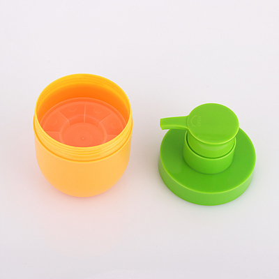 Großhandel greem und orange einzigartige Airless 50ml Kosmetik leere Gesichtslotion Flasche