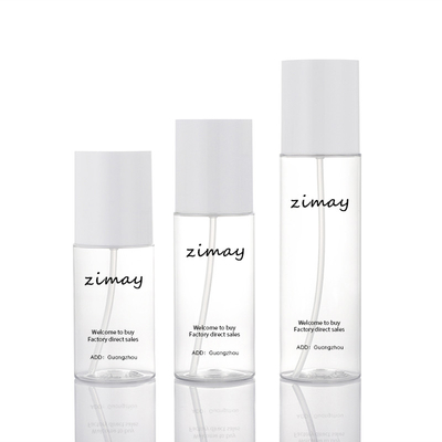 100 ml transparente weiße kosmetische Lotion-Flaschen-Zylinderform