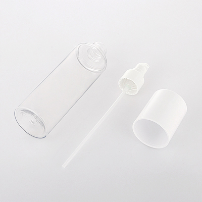 Nachfüllbare, durchsichtige, luftlose Pumpflasche, Creme-Lotionsflasche für Toilettenartikel