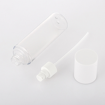 Nachfüllbare, durchsichtige, luftlose Pumpflasche, Creme-Lotionsflasche für Toilettenartikel