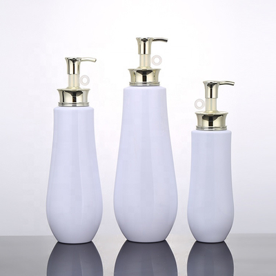 750 ml weiße Kunststoff-Lotion-Pumpflasche, quadratisch, Shampoo, Haar und Spülung