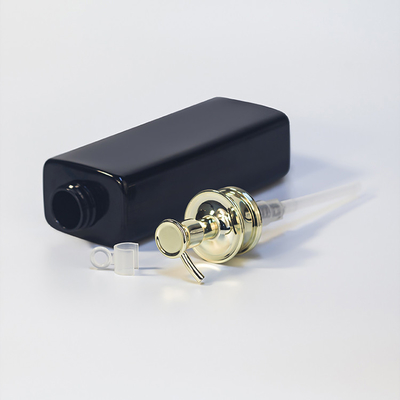Schwarze 580-ml-PETG-Plastikflaschen mit Lotionspumpe