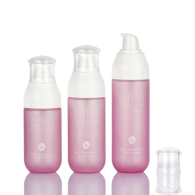 Luxuriöse rosa Hautpflege-Kosmetikverpackungssets Gesichtscreme-Lotionsflaschen 138 ml