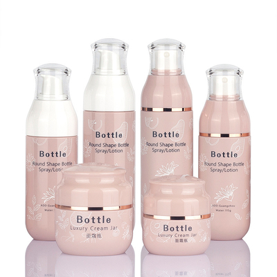 100 g Rosa Kosmetische Tonerflasche Lotion Plastikserumbehälter