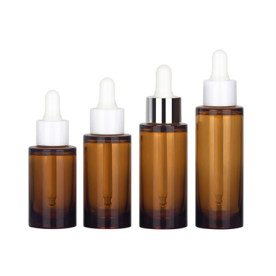 OEM ODM 50 ml kosmetische Tropfflasche Bernsteinfarbene Flasche mit ätherischen Ölen