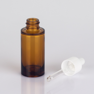 OEM ODM 50 ml kosmetische Tropfflasche Bernsteinfarbene Flasche mit ätherischen Ölen