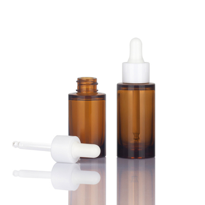 OEM ODM 50 ml kosmetische Tropfflasche Bernsteinfarbene Flasche mit ätherischen Ölen