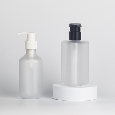 Mattweiße HDPE-Kosmetiklotionsflasche aus Kunststoff, 30 ml, 60 ml, 100 ml, Hautpflegeverpackung
