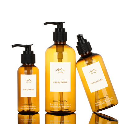 Leere Plastikshampoo-Flasche der Körper-Wäsche-Duschgel-Flaschen-100ml 200ml mit Pumpe