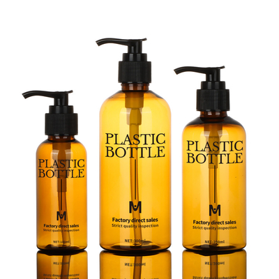 Leere Plastikshampoo-Flasche der Körper-Wäsche-Duschgel-Flaschen-100ml 200ml mit Pumpe