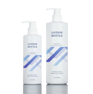 143mm weiße PET 300ml Runden-kosmetische Lotions-Flasche für das Duschgel-Verpacken