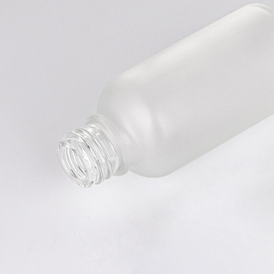 Matte White Glass Essential Oil-Tropfflaschen 30ml mit silberner Kappe