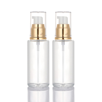 leere Lotions-Sprühflasche des Mattglas-50ml mit dem Pumpen-kosmetischen Verpacken