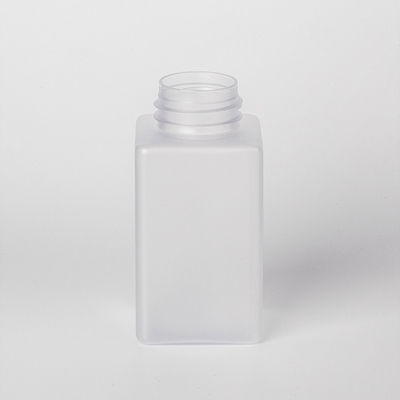Hochwertige PETG transparente quadratische Flasche mit Lotionsschaumpumpe für Shampoo