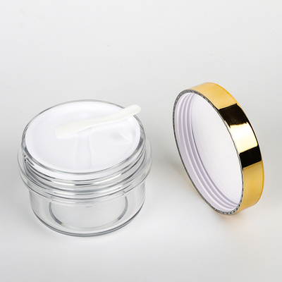 Deckelkörperscheuern Gesichtsbuttercreme 100ml 120ml 200ml Goldleere schwarze mini kosmetische LuxusCremetiegel des Behälters 50 ml