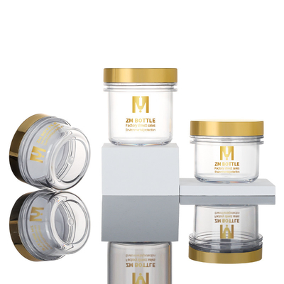Deckelkörperscheuern Gesichtsbuttercreme 100ml 120ml 200ml Goldleere schwarze mini kosmetische LuxusCremetiegel des Behälters 50 ml