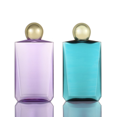 300 ml 500 ml bunte Schraubverschluss-Parfümflasche mit Goldkappe