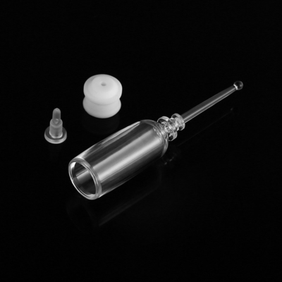 Transparente 2 ml-Serum-Phiolen, luftloses kosmetisches Serum füllt Siebdruck ab