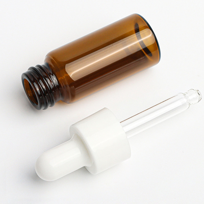 Gravieren der kosmetischen Kapazität Amber Clear Round der Tropfflasche-1oz