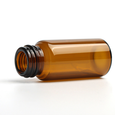 Gravieren der kosmetischen Kapazität Amber Clear Round der Tropfflasche-1oz