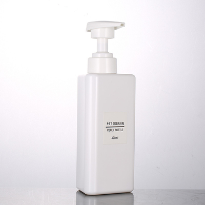 Großhandels-Dreieck-Form 100ml 200ml 300ml bereiten Shampoo-Flaschen Plastikder haustier-Lotions-Behälter-Schwarz-luftlose Pumpen-500ml auf