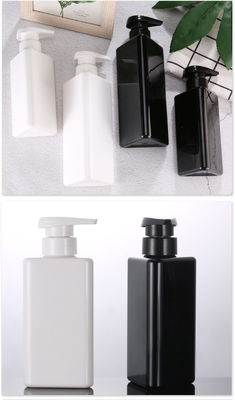 Großhandels-Dreieck-Form 100ml 200ml 300ml bereiten Shampoo-Flaschen Plastikder haustier-Lotions-Behälter-Schwarz-luftlose Pumpen-500ml auf