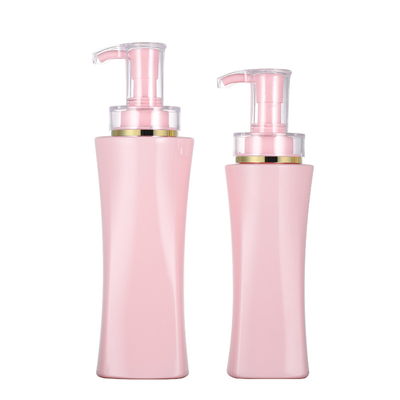 Großhandels-ROSA-Quadrat-luftloses nachfüllbares Duschgel-leerer Pumpflasche-Körper-Lotions-Behälter 350ml 500ml Luxus