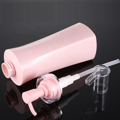 Großhandels-ROSA-Quadrat-luftloses nachfüllbares Duschgel-leerer Pumpflasche-Körper-Lotions-Behälter 350ml 500ml Luxus
