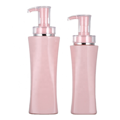 Großhandels-ROSA-Quadrat-luftloses nachfüllbares Duschgel-leerer Pumpflasche-Körper-Lotions-Behälter 350ml 500ml Luxus
