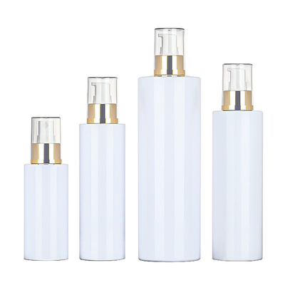 Großhandels-120ml 200ml 250ml 500ml ringsum kosmetischer Körper-Nebel-Zerstäuber-Plastikspray-Lotions-Goldspitzen-Flasche für Reinigung